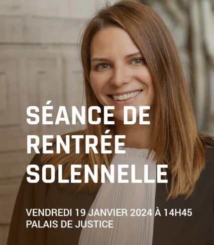 Séance solennelle de rentrée