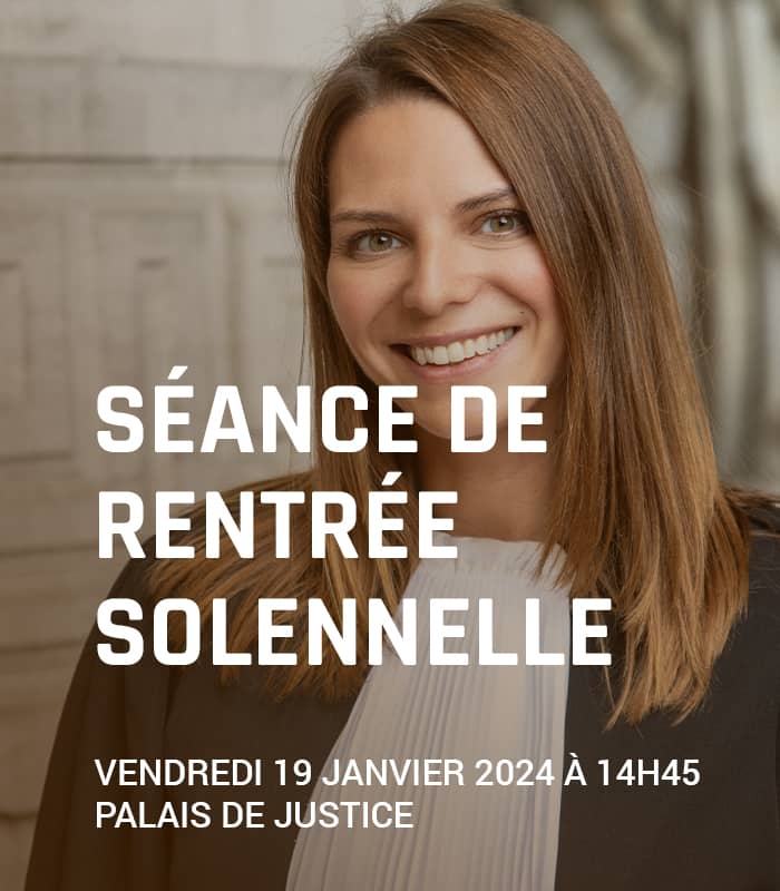 Séance solennelle de rentrée